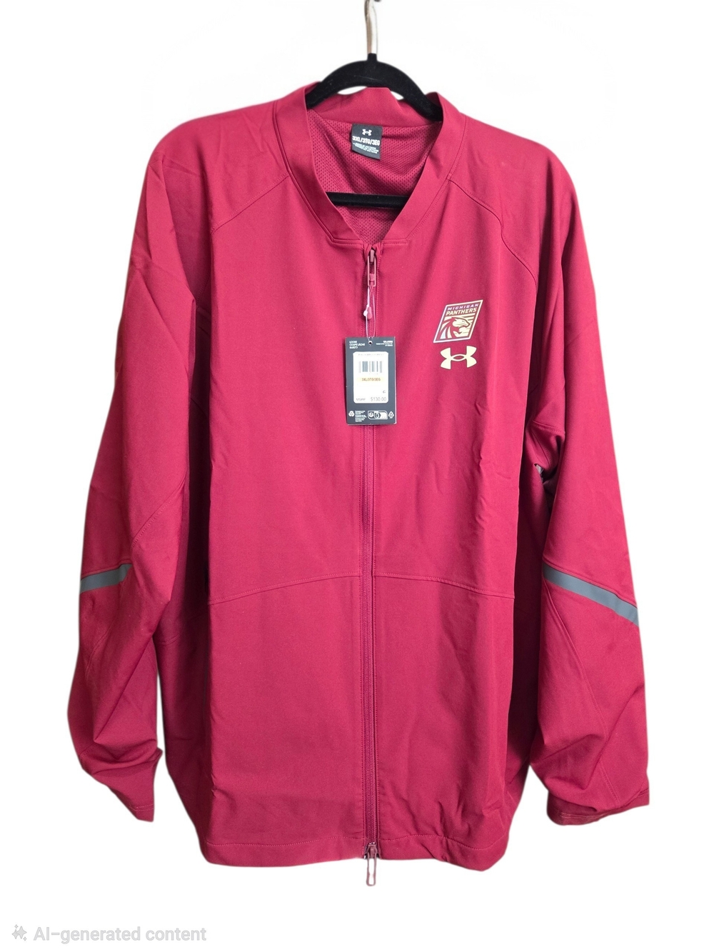 Under Armour Michigan Panthers UFL Full Zip Jacket NWT 3XL